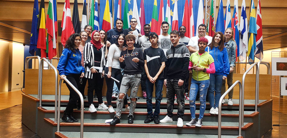 Un groupe de l'e2c67 visite le parlement européen à Strasbourg