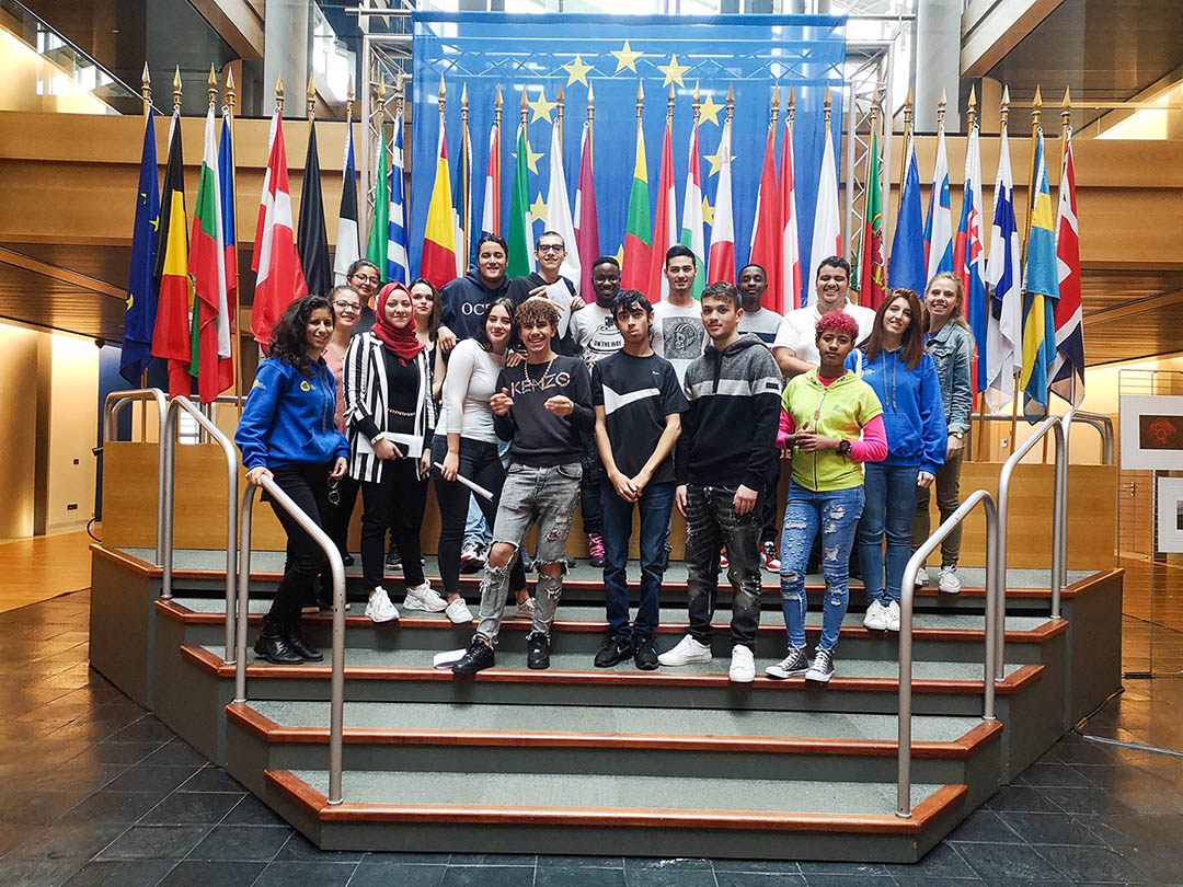 Un groupe de l'e2c67 visite le parlement européen à Strasbourg