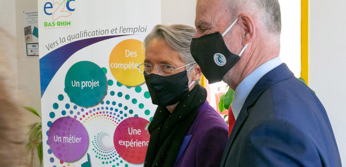 Visite de la ministre du travail à l'E2C67