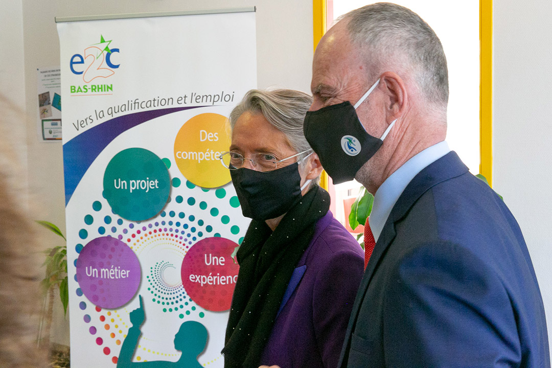 Visite de la ministre du travail à l'E2C67
